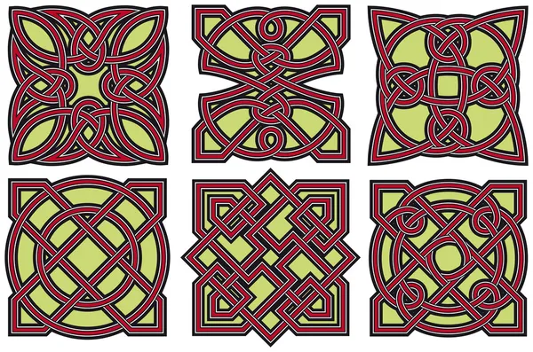 Набор элементов кельтского дизайна — стоковый вектор