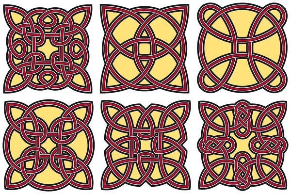 Набір елементів кельтського дизайну — стоковий вектор