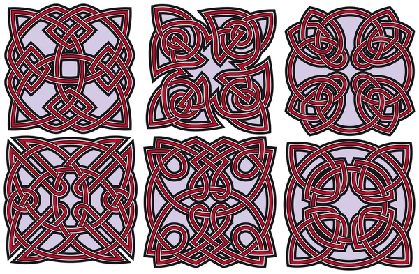 Набор элементов кельтского дизайна — стоковый вектор