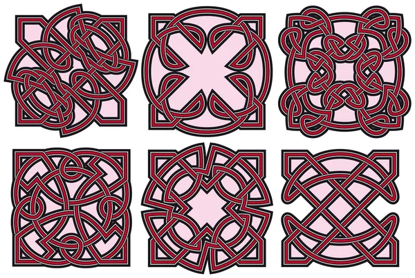 Set of celtic design elements — Stock Vector