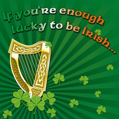 Saint Patrick&'s day greetings clipart