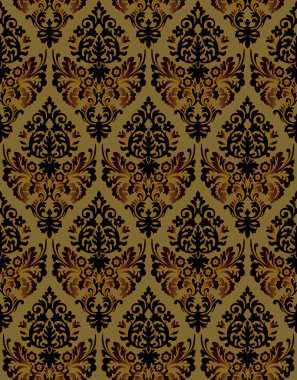 Seamless ornamental luxury pattern vector background clipart