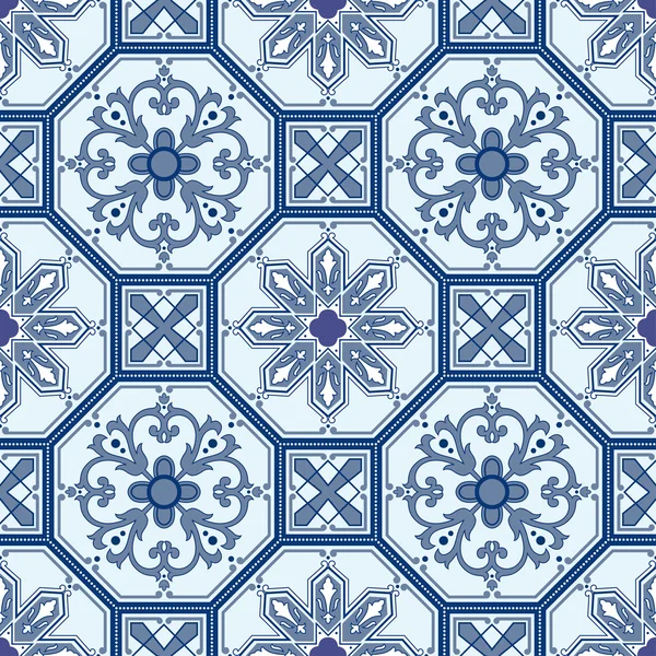 シームレスな装飾的な東洋のパターン ベクトルの背景 — ストックベクタ