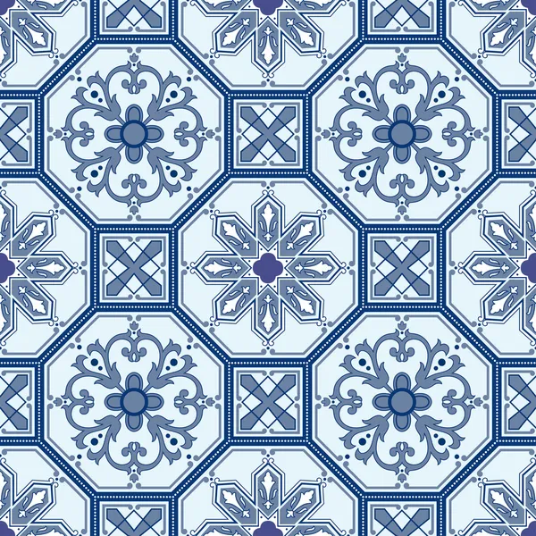 シームレスな装飾的な東洋のパターン ベクトルの背景 — ストックベクタ