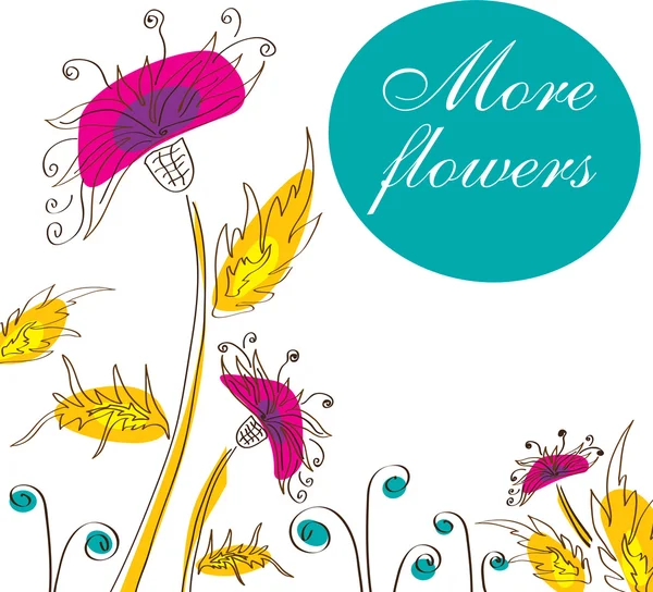 Χαριτωμένο φόντο floral — Διανυσματικό Αρχείο