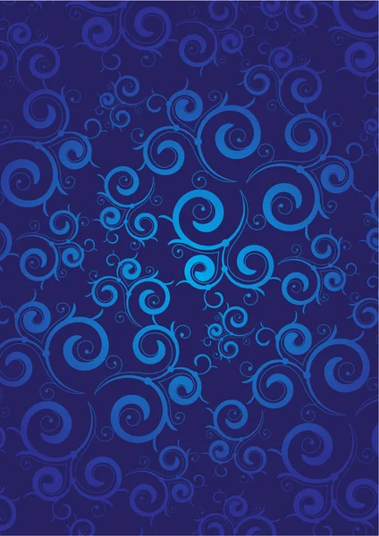 Blauer Ornament Hintergrund — Stockvektor