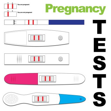 Pregnancy test clipart