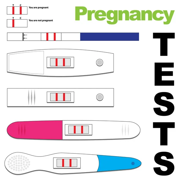 stock vector Pregnancy test