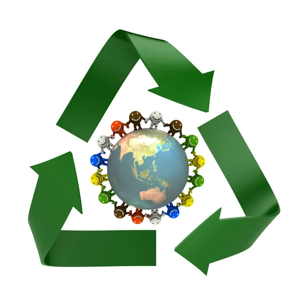 Символом переробки — стокове фото