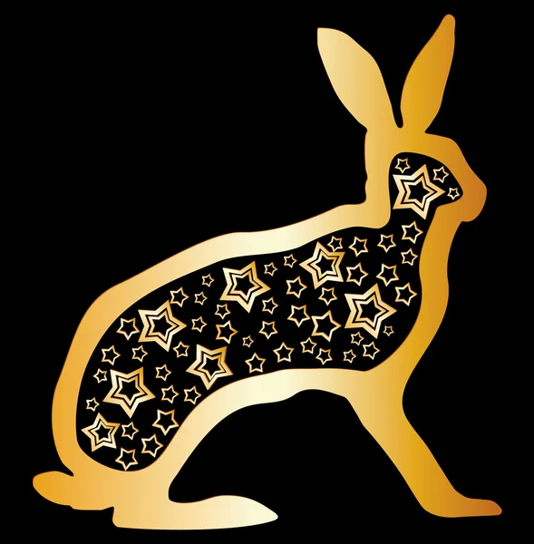 Simvol 2011 anno del coniglio — Vettoriale Stock