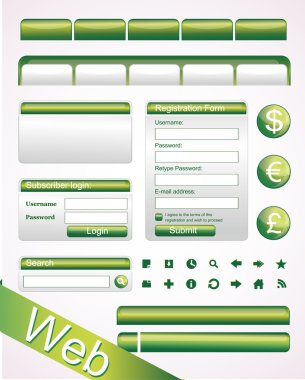 Vector Website Elements clipart