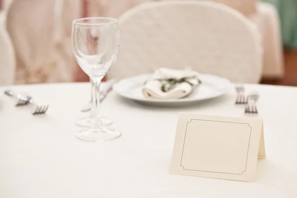 Booked Place in Elegant Restaurant — Stock Photo, Image