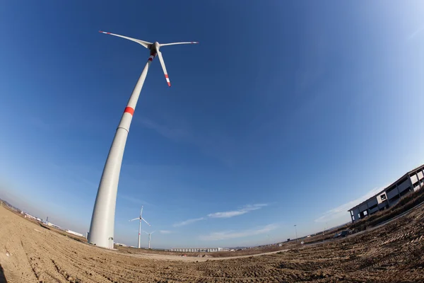 Turbina eólica para geração de energia — Fotografia de Stock