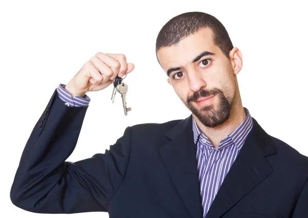 stock image Real Estate Agent Holding Key