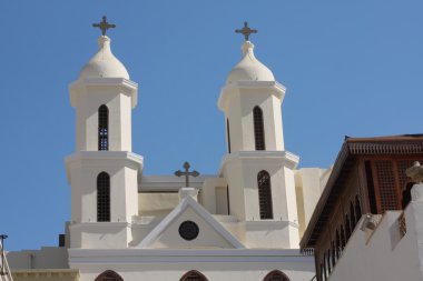 The Hanging Church El Muallaqa in Cairo. clipart