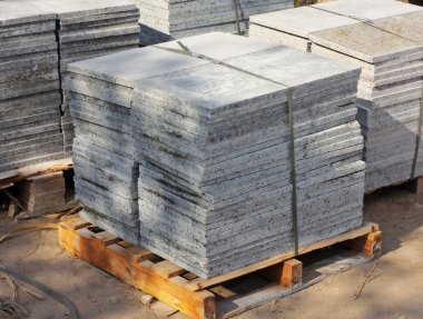 Granite tiles on pallet clipart