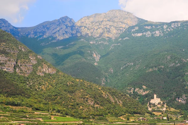 Malé Vesnice Která Vysoko Italských Alpách — Stock fotografie