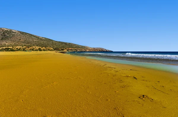 Extensive Sandbar Low Tide Island Rhodes — Stock Photo, Image