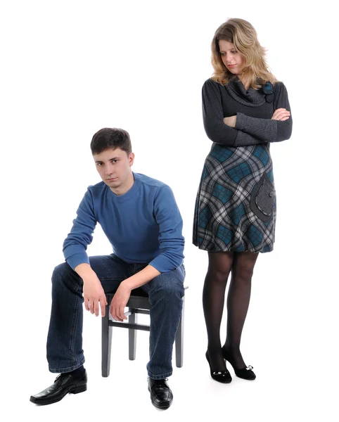 Conflict Man Woman Frustrated Man — Stock Photo, Image