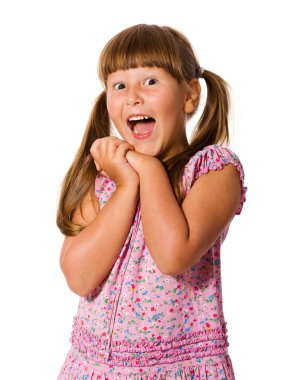 Laughing girl clipart