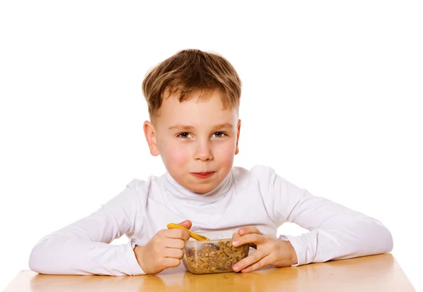 Niño comiendo —  Fotos de Stock