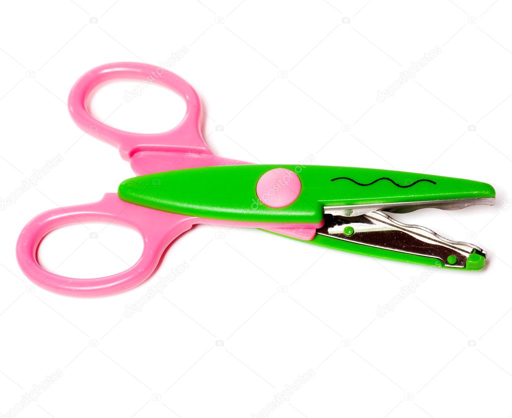 Zigzag shape scissors Stock Photo by ©olgasweet 4428893