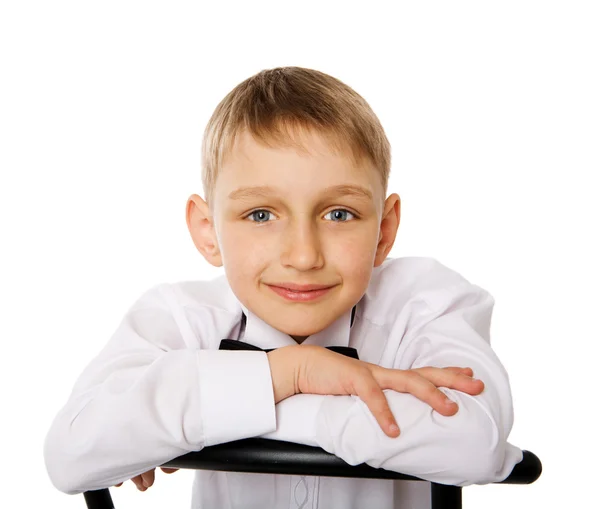 Siedem lat chłopiec — Zdjęcie stockowe