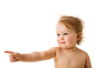 Child Pointing clipart
