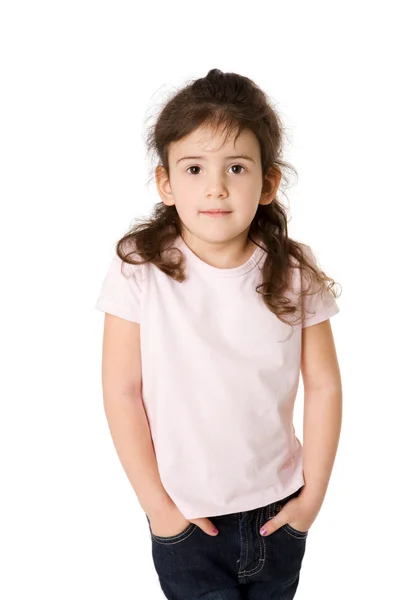 Пять лет девочка — стоковое фото