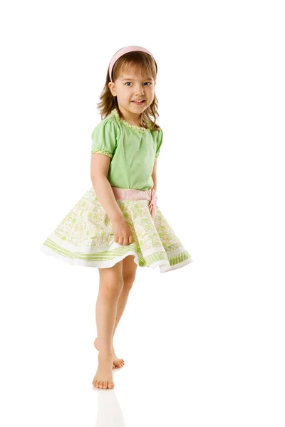 Cheerful girl dancing — Stock Photo, Image