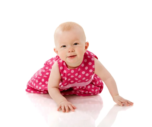 Menina de seis meses — Fotografia de Stock