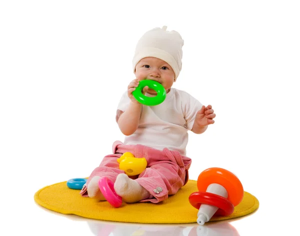 Brincar com bebés — Fotografia de Stock