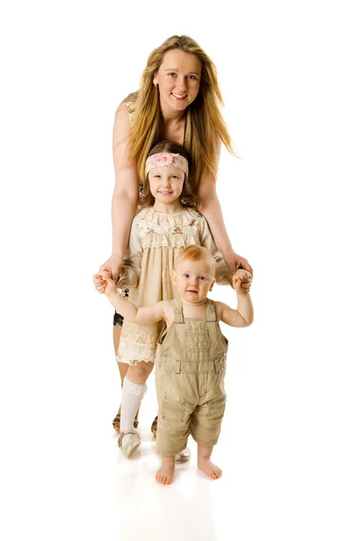 Matka a děti — Stock fotografie