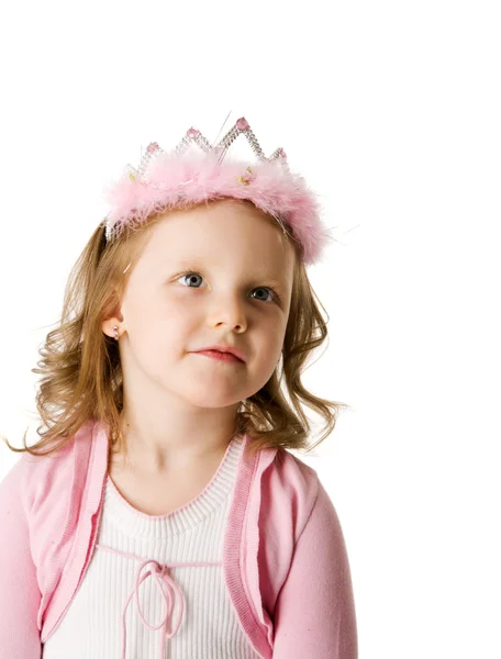 Happy Curious Child Looking Isolated White Royalty Free Stock Images
