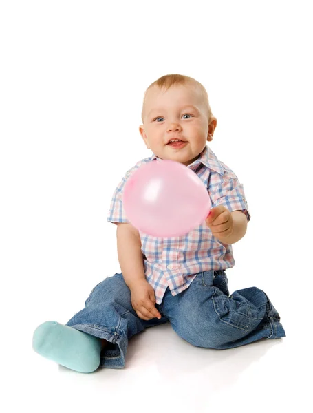Boy with balloon — Stock Photo, Image