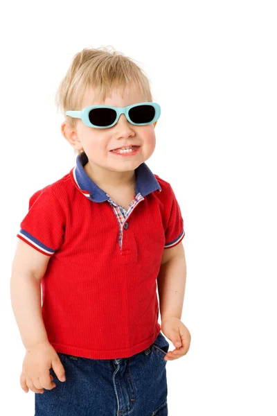 Junge mit Sonnenbrille — Stockfoto