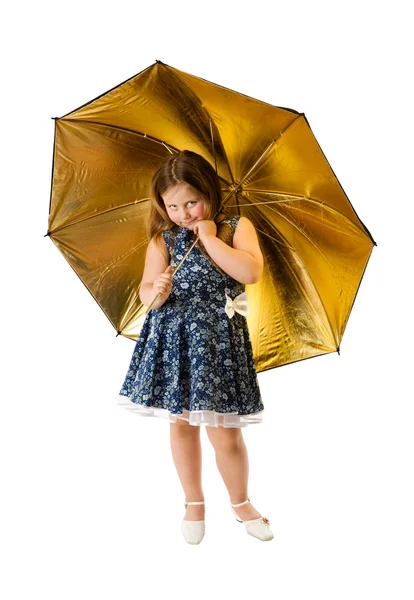 Meisje met paraplu — Stockfoto