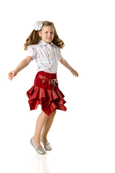 Танцующая девушка — стоковое фото
