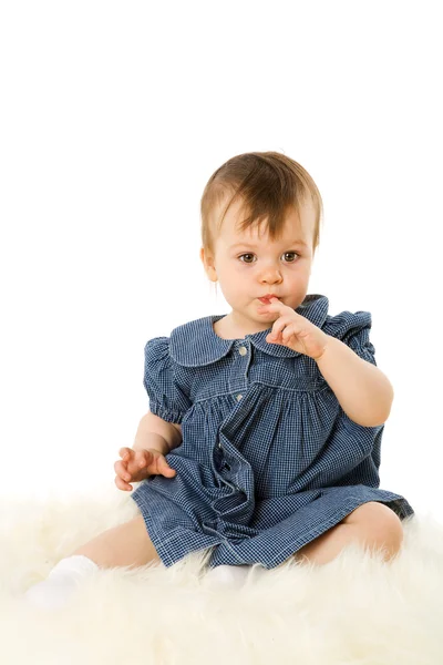 Παιδί πιπίλισμα δακτύλου — Φωτογραφία Αρχείου