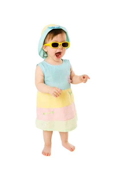 Κοπέλα φορώντας γυαλιά ηλίου — Φωτογραφία Αρχείου