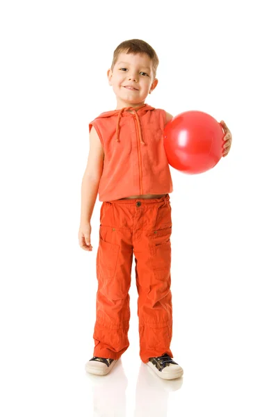 Çocuk holding topu — Stok fotoğraf