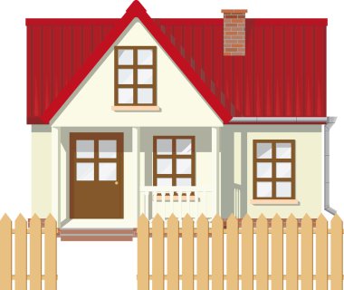 Little rural house clipart