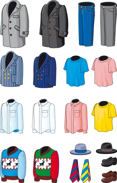 Collection outerwear — Stock Vector
