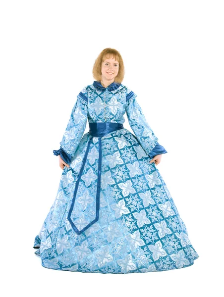 Mujer en un vestido de fantasía — Foto de Stock