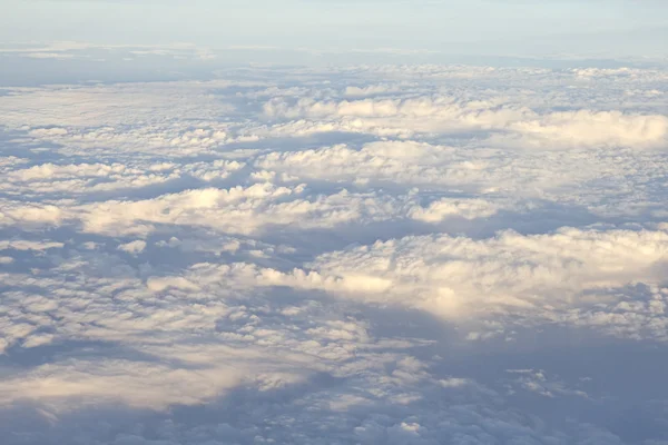 Σύννεφα, θέα από το αεροπλάνο — Φωτογραφία Αρχείου