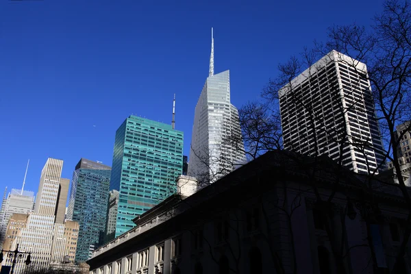 Wolkenkratzer in Manhattan — Stockfoto