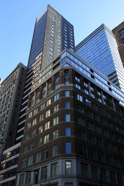 Věž budovy v Manhattanu — Stock fotografie