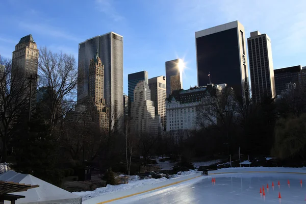 Vista sui grattacieli da Central Park — Foto Stock