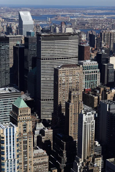 Budovy v centru Manhattanu — Stock fotografie