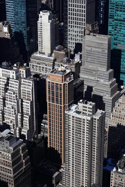 Manhattan skyskrapor från ovan — Stockfoto